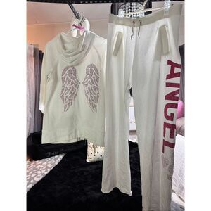 Victoria's Secret VS angel wing Zip Hoodie & matching sweatpants sweatsuit